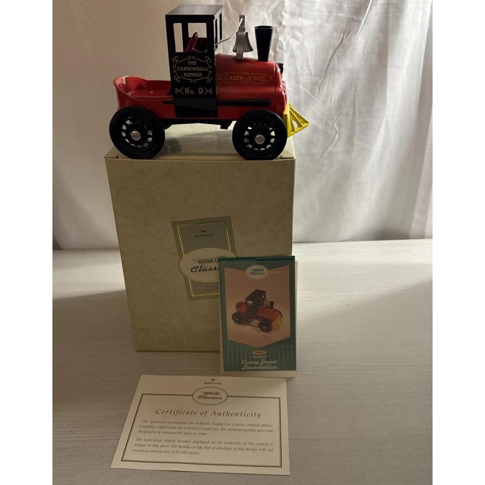 Vintage Hallmark Kiddie Classics 1961 Casey Jones Locomotive – Box, COA & Card